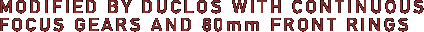 MODIFIED BY DUCLOS WITH CONTINUOUS 